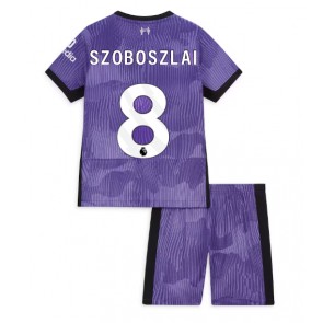 Liverpool Szoboszlai Dominik #8 Rezervni Dres za Dječji 2023-24 Kratak Rukavima (+ kratke hlače)